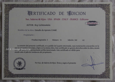 Roy Lichtenstein - Fine Art Print