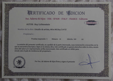 Roy Lichtenstein - Fine Art Print