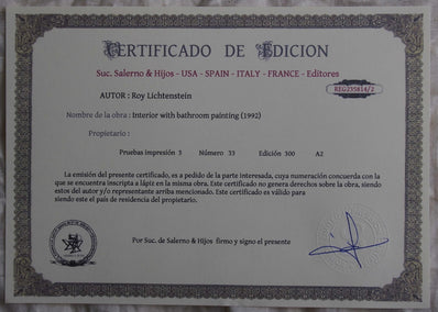 Roy Lichtenstein - Fine Art Print