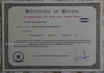 Roy Lichtenstein - Fine Art Print