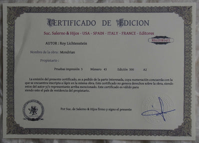 Roy Lichtenstein - Fine Art Print