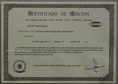 Sam Francis - Fine Art Print