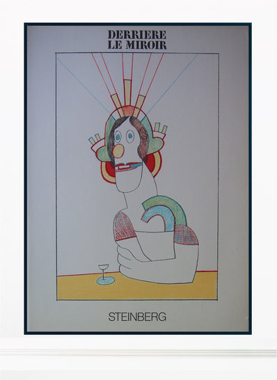 Saul Steinberg Vintage Print 1977 - Original Lithograph