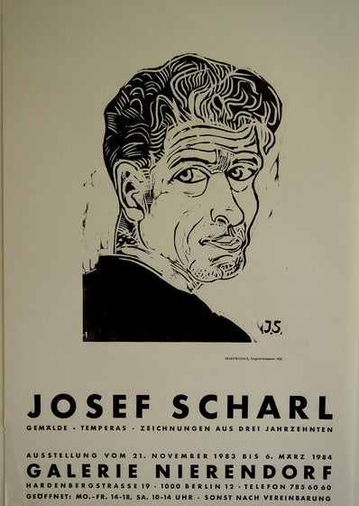 Joesf Scharl Original Woodcut Poster 1972