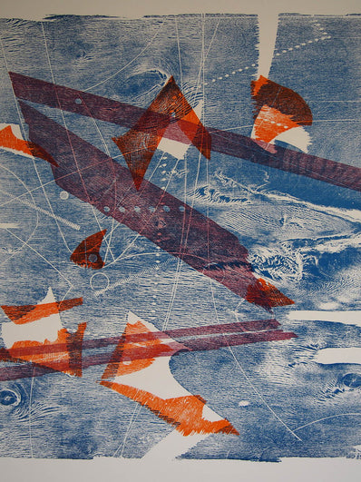 Werner Merzhäuser Original Woodcut Poster 1992 - Graphik der Gegenwart