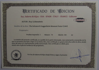 Roy Lichtenstein - Fine Art Print