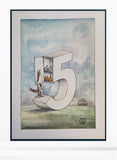 Saul Steinberg Vintage Print 1977 - Original Lithograph