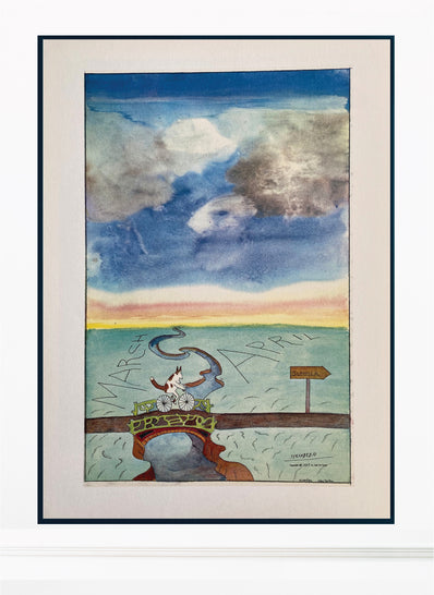 Saul Steinberg Vintage Print 1977 - Original Lithograph