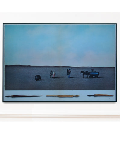 Saul Steinberg Vintage Print 1973 - Original Lithograph