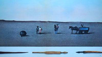 Saul Steinberg Vintage Print 1973 - Original Lithograph