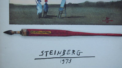 Saul Steinberg Vintage Print 1973 - Original Lithograph