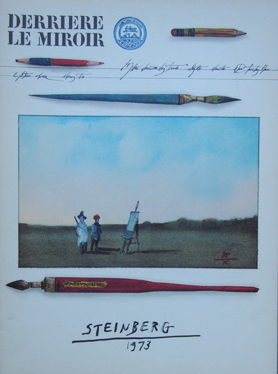 Saul Steinberg Vintage Print 1973 - Original Lithograph