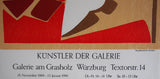 Udo Koller Original Woodcut Poster 1990 - Graphik der Gegenwart