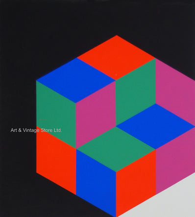 Victor Vasarely - Original Serigraph 1976 - Collectible Art
