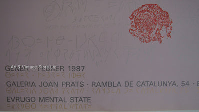 Zush - Original Artist Poster 1987