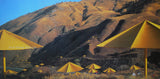 Christo exhibition poster - Yellow Umbrellas