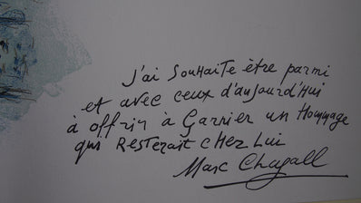 Marc Chagall - Original Lithograph 1965