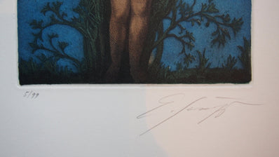Ernst Fuchs - Original Limited Edition Etching & Aquatint 1975