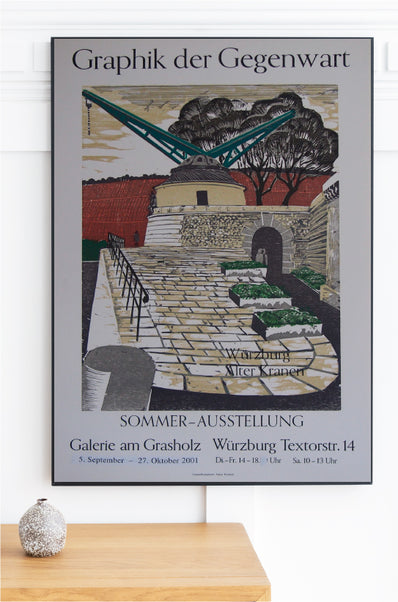 Heinz Fredrich Original Woodcut Poster 2001 - Graphik der Gegenwart