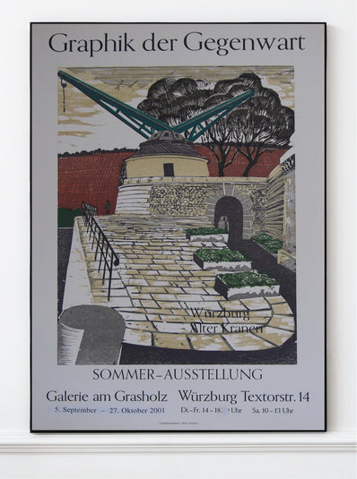 Heinz Fredrich Original Woodcut Poster 2001 - Graphik der Gegenwart