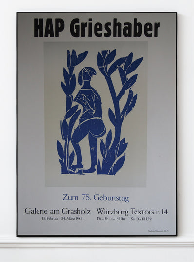 HAP Grieshaber Original Woodcut Poster 1984 - Graphik der Gegenwart