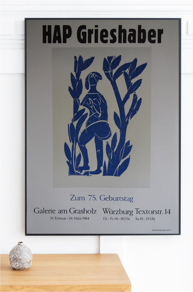 HAP Grieshaber Original Woodcut Poster 1984 - Graphik der Gegenwart