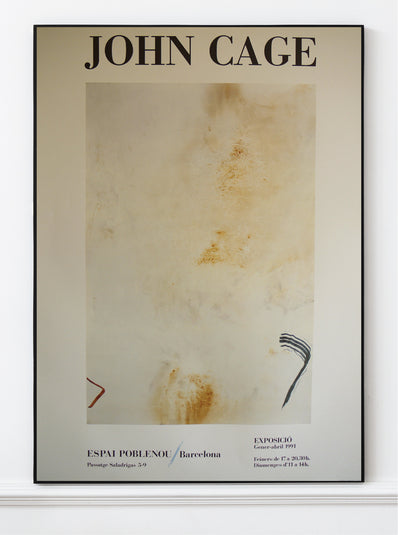 John Cage Original Artist Poster 1991