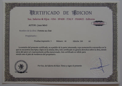 Joan Miró - Hand Pressed Print