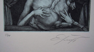 Ernst Fuchs Original Limited Edition Etching & Aquatint 1976