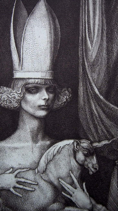 Ernst Fuchs Original Limited Edition Etching & Aquatint 1976