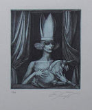 Art & Vintage Store Original Etching Ernst Fuchs Original Limited Edition Etching & Aquatint 1976