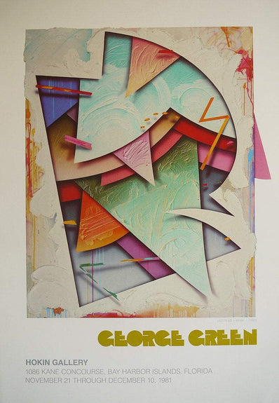 George Green Original Artist Poster - Holkin Gallery, Florida 1981