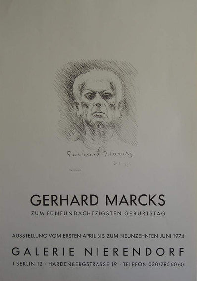Gerhard Marcks - Original Artist Poster 1974