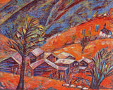 Art & Vintage Store Original Posters Graphik der Gegenwart Woodcut Poster 1987