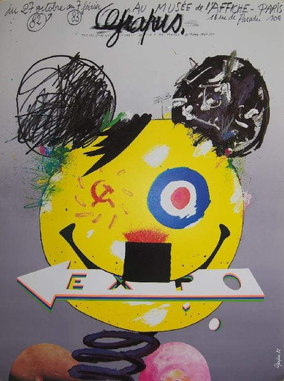 Graphus Micky Original Artist Poster 1982 - Musée de la publicité, Paris