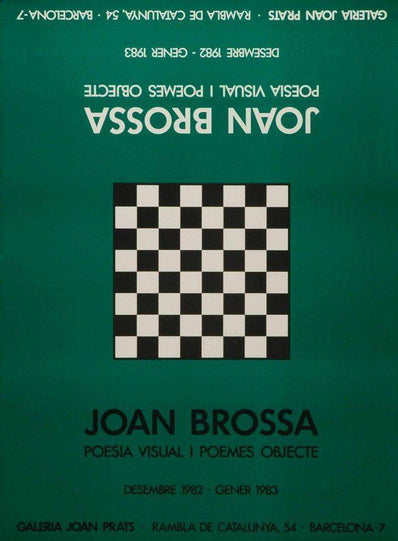 Joan Brossa - Original Artist Poster 1982