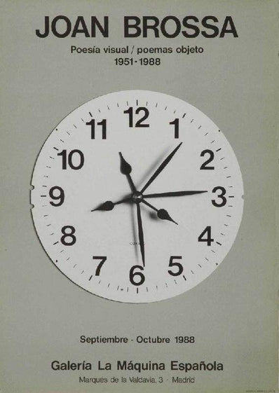 Joan Brossa - Original Artist Poster 1988