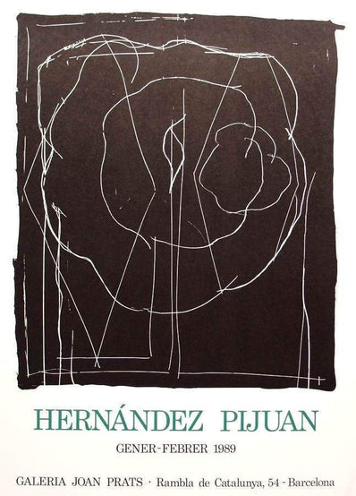 Joan Hernández Pijuan  - Original Artist Poster 1989