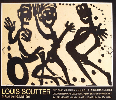 Louis Soutter original Artist Poster 1991