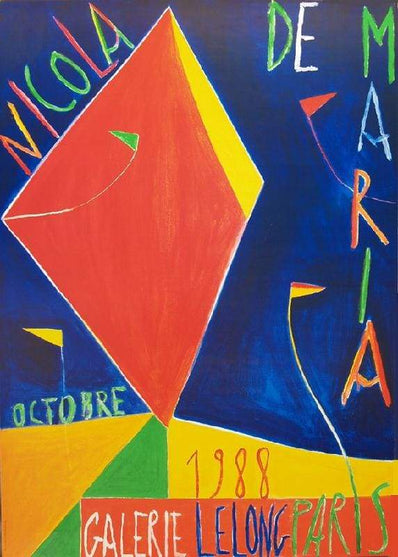 Nicola De Maria Original Artist Poster 1988