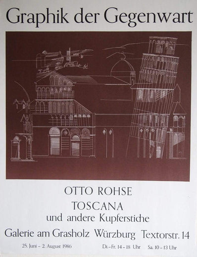 Otto Rohse original Artist Poster 1986