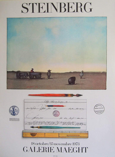 Saul Steinberg - Original Artist Poster 1973