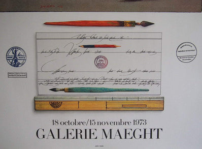 Saul Steinberg - Original Artist Poster 1973