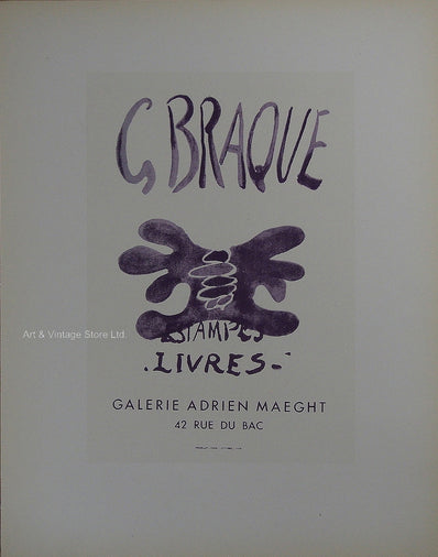 Georges Braque Vintage Print - Original Lithograph 1959