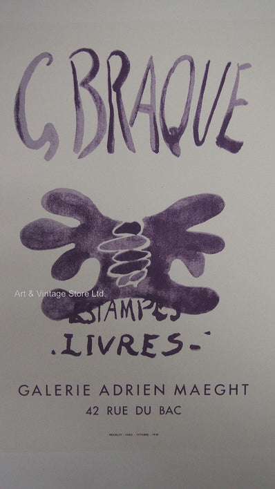 Georges Braque Vintage Print - Original Lithograph 1959