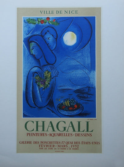 Marc Chagall Vintage Print - Original Lithograph 1959