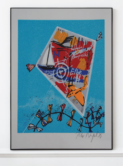 Peter Nagel - Original Serigraph 1985 - Collectible Art