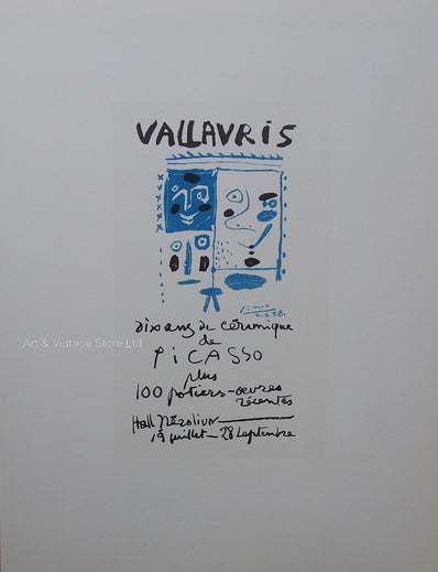 Pablo Picasso Vintage Print - Original Lithograph 1959