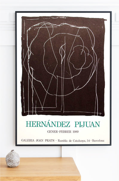 Joan Hernández Pijuan  - Original Artist Poster 1989